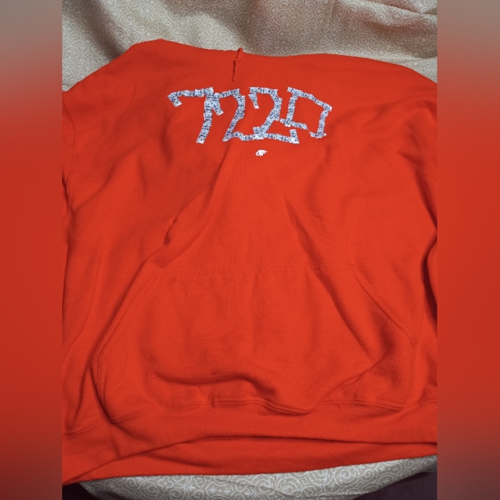 Orange hoodie